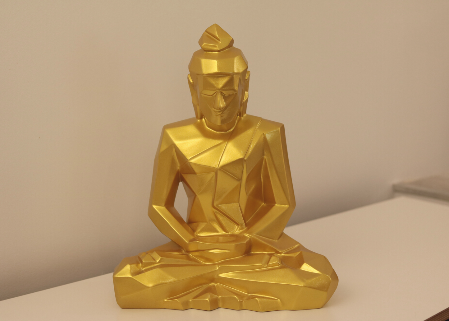 Abstract Buddha - Ceramic (Golden Matte)
