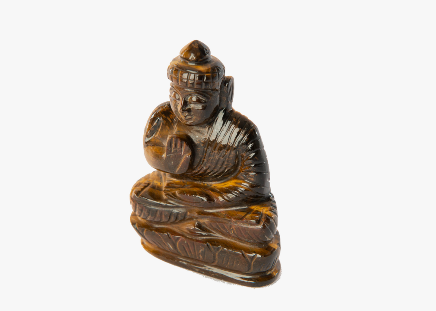 Sitting Buddha - Tiger Eye (Small, 11cm)