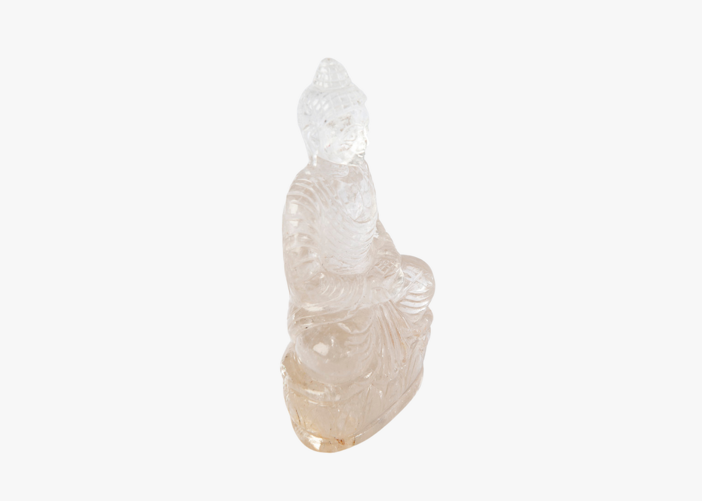 Sitting Buddha - Clear Quartz (Small, 17cm)