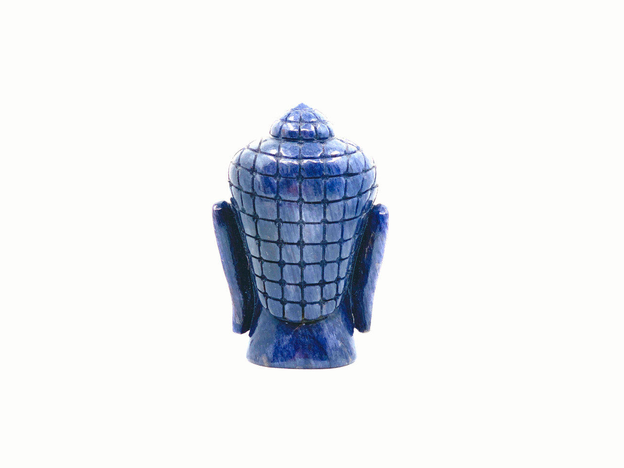 Buddha Head - Blue Jade (Small, 13cm)