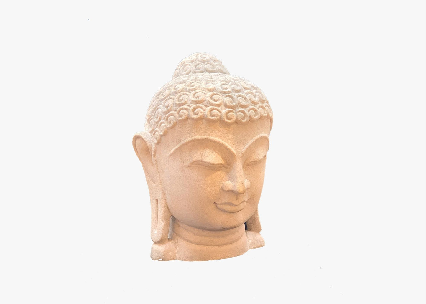 Buddha Head - Sandstone (Medium, 16cm)