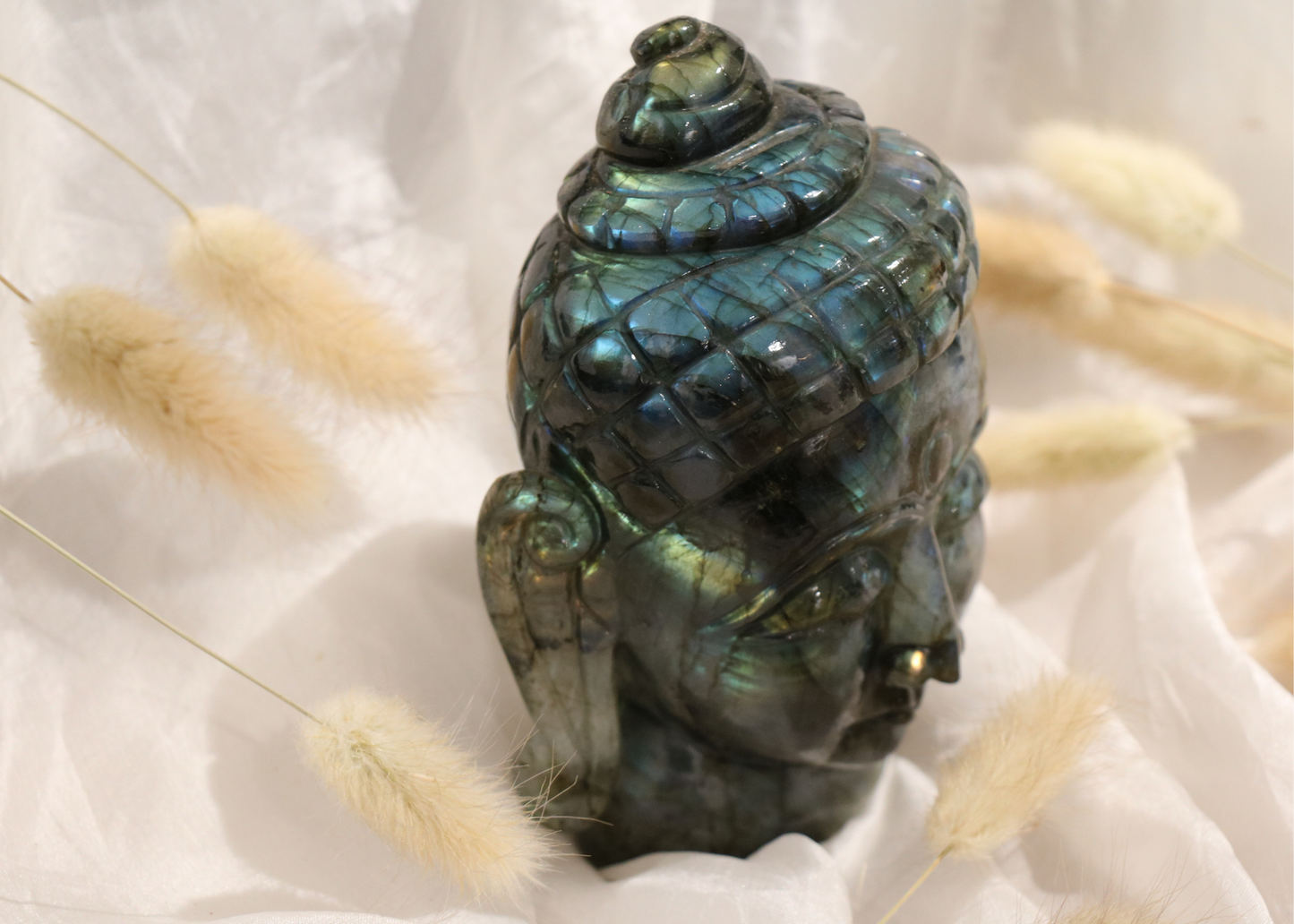 Buddha Statue - Labradorite (Small, 10cm)