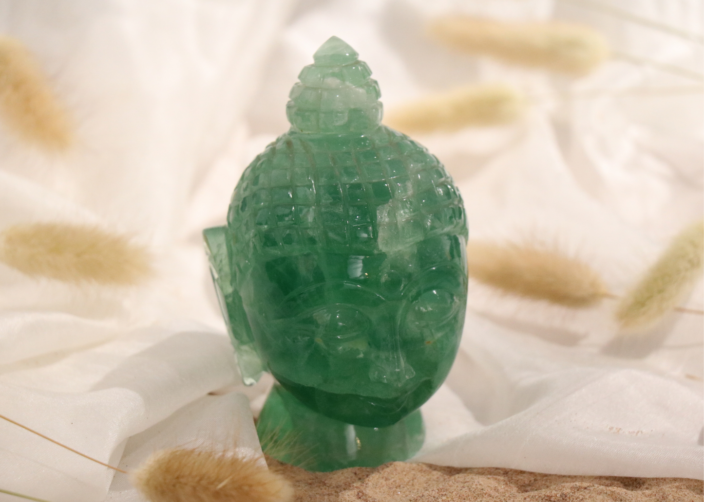 Buddha Head - Green Flourite (Small, 12cm)