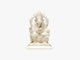 Ganesh Statue - White Marble (Small, 21cm)